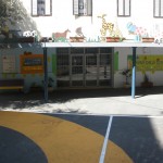 עיצוב כניסה מבנה חטיבה צעירה בית ספר הריאלי במרכז הכרמל בחיפה